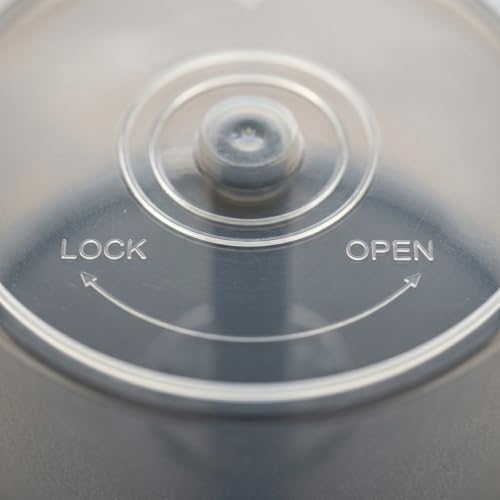 Cd Storage Bucket Empty Round Cd/Dvd Storage Container Space Saving Media Box for Home Dorm Easy Access Cd Holder Case 4 Pack 5.31 X 5.31 X 3.54 in