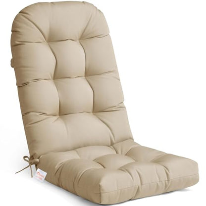 Crestlive 50x20x4 Inch Sunbrella Adirondack Chair Cushion Outdoor Chair Cushion Water Resistant High Back Thick Patio Replacement Cushion Antique Beige - color: Sunbrella Antique Beige, size: 1