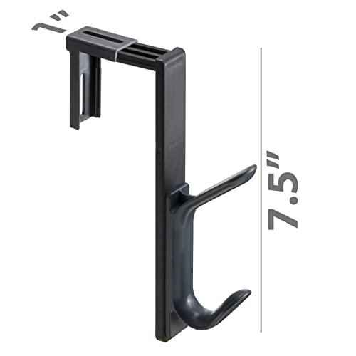 Officemate Coat Hooks for Cubicle Panels,Adjustable,Comes in (22009) Black,(Pack of 12) - size: 12 Pack