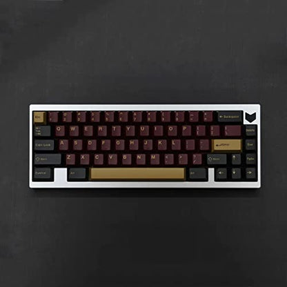 Sumgsn 163 Keys Double Shot Keycaps Cherry Profile Red Samurai Keycaps Set Fit for 61/64/87/104/108 Cherry Mx Switches ISO ANSI Layout Mechanical Keyboard - color: Red Samurai Keycaps