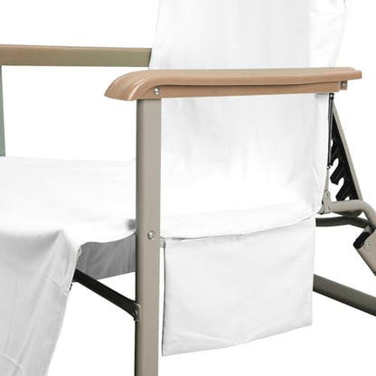 VOCOOL Beach Chair Cover Pool Lounge Chair Cover Soft and Absorbent White | Chaise Lounge Chair Towel Cover with Side Pockets, for Pool Sunbathing Hotel Garden Courtyard Outdoor Vacation, 85" x 30" - color: White