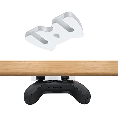 Mcbazel Under Desk Mount for Xbox Series X&S/One X&S/One/ 360, Switch 2/Pro Controller, Table Stand Holder Compatible with Xbox and Switch 2 Controller - White - color: White