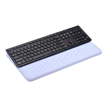 PATIKIL Computer Keyboard Stand with Wrist Rest, Computer Wrist Support Pad, Keyboard Stand Riser Holder Pad for Office Desk Gaming Home, Blue - color: Blue