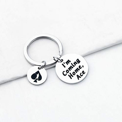 TGBJE Gamer Gift Game Keychain I'm Coming Home Ace Gift