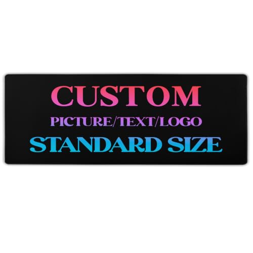 Personalized Mouse Pad 31.5x11.8 Inch Large Gaming Mousepad Desk Mat Custom Personalized Photo Mousemat Non-Slip Stitched Edge Desk Pad for Home Work Game as Gift - color: Custom Personalized, size: 31.5x11.8 Inch