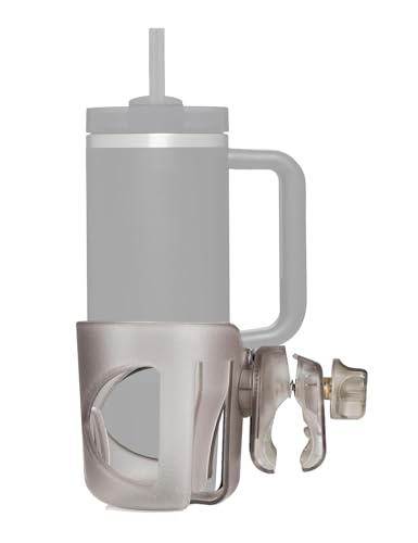 New Stroller Cup Holder for Stanley Quencher H2.0 (30 & 40 Oz. Models), Also Compatible with Stanley IceFlow (20 & 30 Oz. Models) - Transparent - color: Transparent