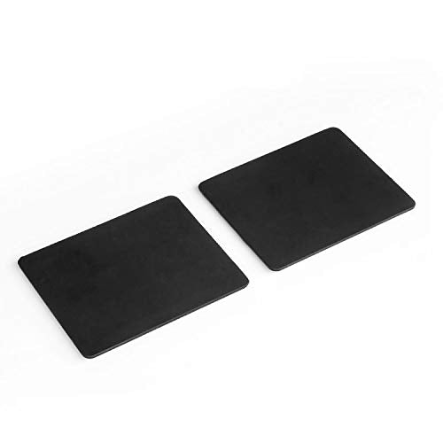 GRIFITI Fat Palm Pads 1/4" Thick Smooth Skin Surface Laptop Wrist Rest Notebook Tacky Silicone Easy Reposition Ergonomic Carpal Tunnel Resting Support (2 Pads 3.1" x 2.8" x 0.24") - size: Fat