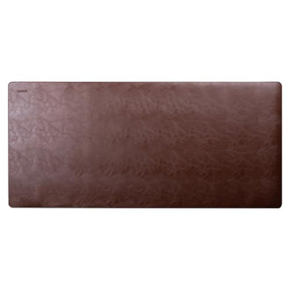 Cossini XL Desk Pad - Large Vegan Leather Desk Mat (17 x 36) - Buttery Smooth Writing, Damage Blocking, Non-Slip, Waterproof - Home Office Computer Desk Protector Blotter Laptop Keyboard Mouse Pad - color: Brown