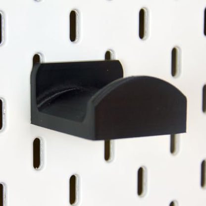 Headphone Holder Compatible with IKEA SKADIS Pegboard Headset Hanger Hook - color: Black