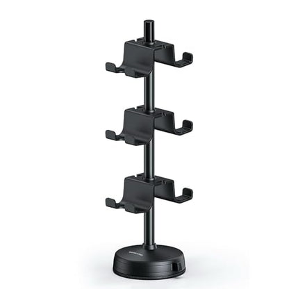 MANMUVIMO Headphone Controller Storage Stand Holder with Anti-Slip Stable Suction Cup 3 Tiers, Universal Storage Display Stand for Desk Compatible for PS5/PS4/Xbox Series/Xbox One - size: 3 Tier Controller Holder Black