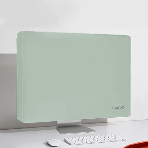 MOSISO Monitor Dust Cover 22, 23, 24, 25 inch Anti-Static Dustproof LCD/LED/HD Panel Case Computer Screen Protective Sleeve Compatible with iMac 24 inch, 22-25 inch PC, Desktop and TV, Antique Green - color: Antique Green, size: 22-25 inch
