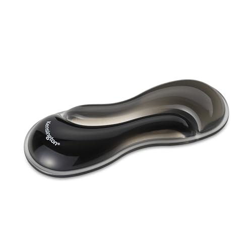 Kensington Slim Duo Gel Mouse Wrist Rest Support Cushion for Low Profile Mice & Trackballs, Ergonomic Mouse Wrist Support for Pain Relief, Comfortable Non-Skid Gel, Gray 7.56" x 2.83" x 0.87" K62438NA - color: Gray, style: Mouse Wrist Rest