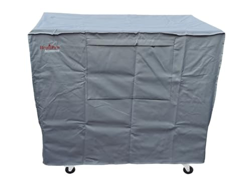 Waterproof 80 Qt Rolling Cooler Cart Cover Fits Most Patio Ice Chest Party Cooler Upto 34L x 20W x 32H inch-Grey - color: Grey, size: 34L x 20W x 32H inch
