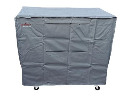 Waterproof 80 Qt Rolling Cooler Cart Cover Fits Most Patio Ice Chest Party Cooler Upto 34L x 20W x 32H inch-Grey - color: Grey, size: 34L x 20W x 32H inch