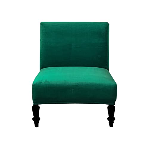 Eco-Ancheng Armless Chair Slipcover Removable Armless Accent Chairs Covers Washable Armless Slipper Chair Slipcover Printed Armless Chair Furniture Protector Covers for Living Dining Room Hotel - color: A25