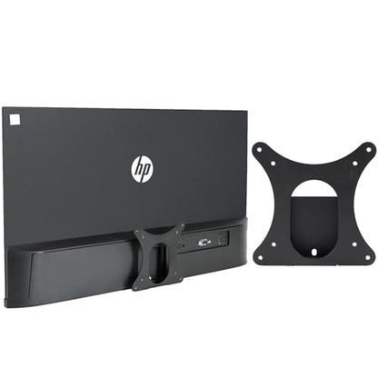 VESA Mount Adapter Bracket for HP M24h M27h Series 5 524sh 527sh Monitors - Fits 75x75mm & 100x100mm VESA, Wall Mount Monitor Arm Desk Stand, Black