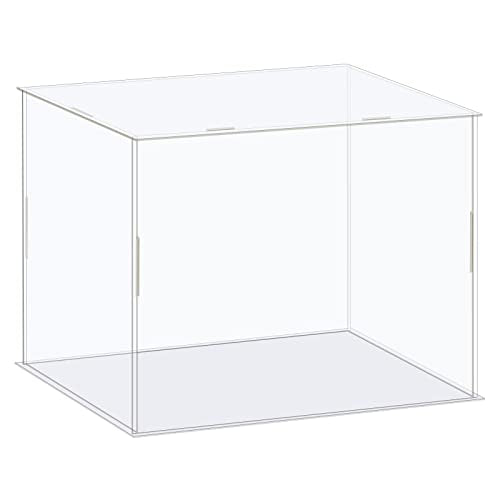 MECCANIXITY Acrylic Display Case Box Clear Dustproof Protection Showcase 10x6.3x6.3 Inch for Collectibles Display - size: 10x6.3x6.3 Inch