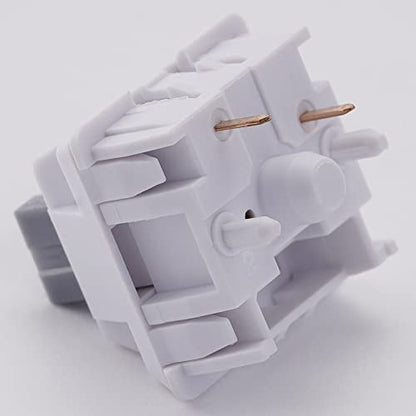 OOCTPK Chilkey Quiet Tactile Keyboard Switches, 50gf 5-Pin Pre Lubed Key Switch with POM Stem, Compatible with MX Keycaps for Mechanical Keyboard 35pcs - color: WS Switches-Silent Tactile-35pcs