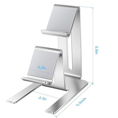 Controller Holder – 2 Tier Universal Aluminum Display Stand Accessories PC Gaming Desk Decor Stuff Gamer Gifts for Xbox Series X S, Elite 2, PS5, PS4, PS3, Switch Pro and Almost All Controller - size: 1 Pack