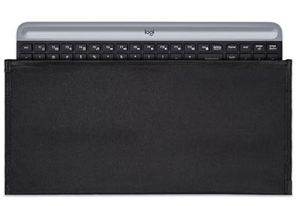 Keyboard Anti Dust Bag Sleeve Pouch for 60%-80% Keys Keyboard, Logitech/Redragon/Havit/Keychron/RK ROYAL KLUDGE/MageGee/Apple Magic Universal Wireless/Wire Computer/Gaming Keyboard Case Cover-Black - color: Black - 16.53 x 7.87 Inch