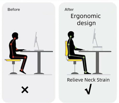 Acrylic Monitor Stand, 2 Tier Riser with Storage Shelf, Clear, 16/20 Inch, Home Office Desk Organizer (20in) - size: 20in