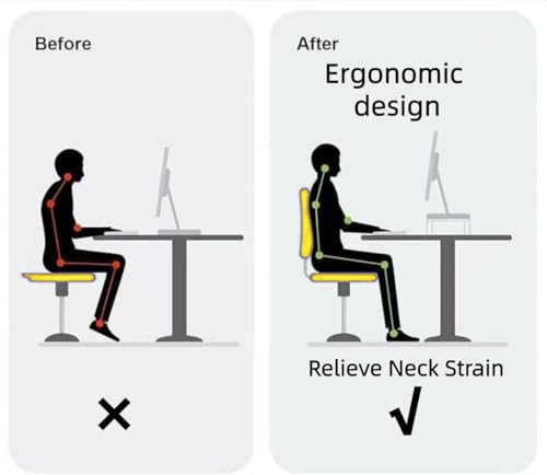 Acrylic Monitor Stand, 2 Tier Riser with Storage Shelf, Clear, 16/20 Inch, Home Office Desk Organizer (16in) - size: 16in