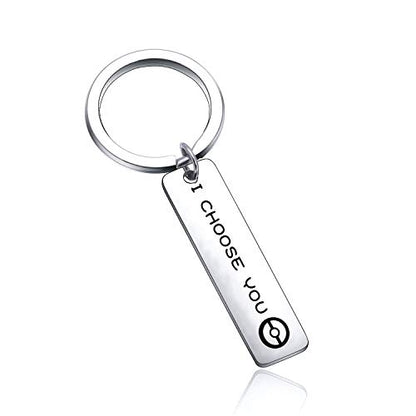 bobauna Retro Controller Keychain I Choose You Video Game Jewelry Game Enthusiast Gift For Gamer - color: Choose You Game Keychain