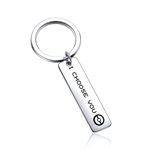 bobauna Retro Controller Keychain I Choose You Video Game Jewelry Game Enthusiast Gift For Gamer - color: Choose You Game Keychain
