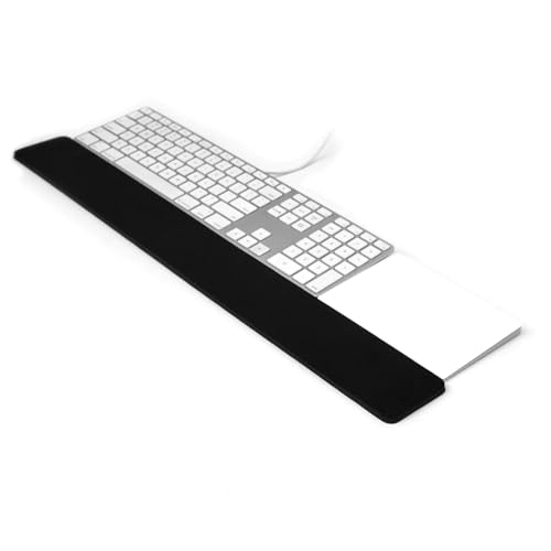 GRIFITI Slim Wrist Pad 24" x 4" x 0.375" Inch Extra Long Soft Profile Keyboard & Mousepad Wrists Rest for 1/4 Inch Thick Keyboard with Trackpad or Mouse Ergonomic Support - size: Slim Wrist Pad 24 x 4 x 0.375 inches
