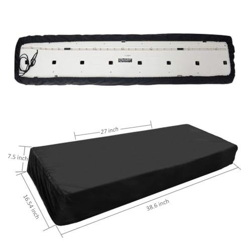 Ruibo 61 Key Keyboard Cover/Waterproof Electronic Piano Keyboard Dust Cover with Drawstring made of 420D Oxford - size: 61 Key