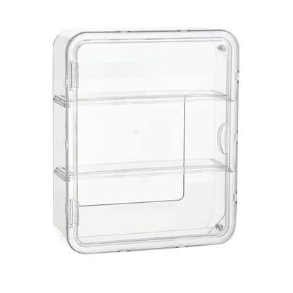 BOHOIDEE 3 Tiers Clear Display Case for Figures, Acrylic Storage Organizers Box with Magnetic Door, Wall-Mounted Dustproof Showcase for Collectibles Action Figure - size: Wall-Mounted Large