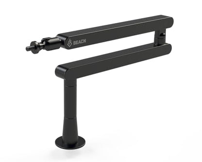 BEACN Mic Stand - Studio-Quality Low Profile Adjustable Microphone Arm with 360° Rotation, Cable Management, Easy Clamp, Universal Fit for Streaming, Podcasting, Gaming (Dark) - color: Dark