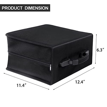 Siveit CD/DVD Case Binder, CD DVD Case Wallet Storage Holder Binder 400 Capacity CD/DVD Disc Case Booklet Album Box (Black binder, Black) - color: Black, size: Black binder