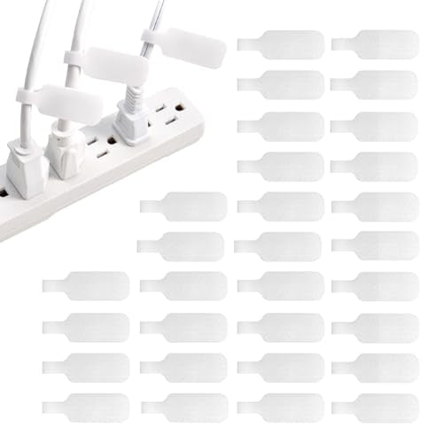 Wrap-It Storage Cable Labels - Medium, White (30-Pack) Write On Cord Labels, Wire Tags for Cable Management and Organizer for Electronics, Computers and More - color: White, size: Medium
