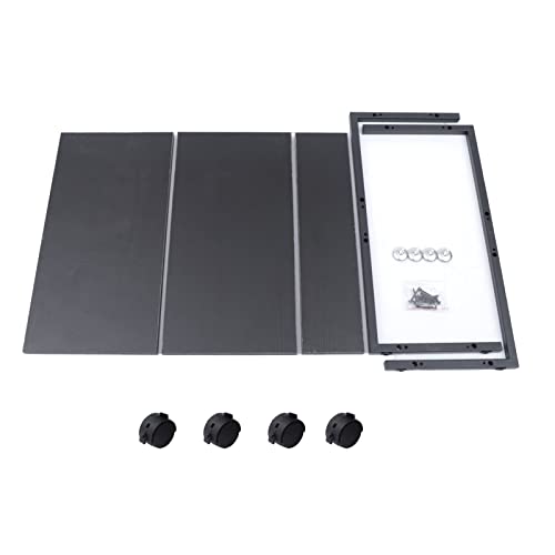 2 Tier Computer Tower Stand, CPU Holder Stand Cart with Rolling Caster Wheels, Mobile PC Tower Stand for Office Home Gaming Accessories Fits Most PC