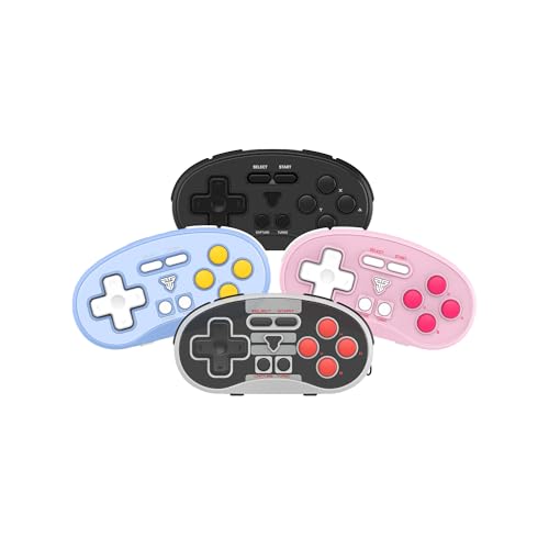 FANTECH EOS Mini Bluetooth Gamepad: Pocket Wireless Controller for Switch - color: Pink