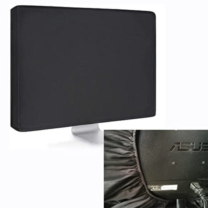 Universal Large Monitor Jackets for Desktops Gaming PC Computer Monitor Dust Covers, 27-32 Inch, Black, Polyester, Anti-Static, Dustproof