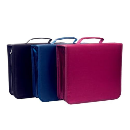 256 Capacity CD/DVD case Wallet, Storage,Holder,Booklet （Black） - color: 256 Black