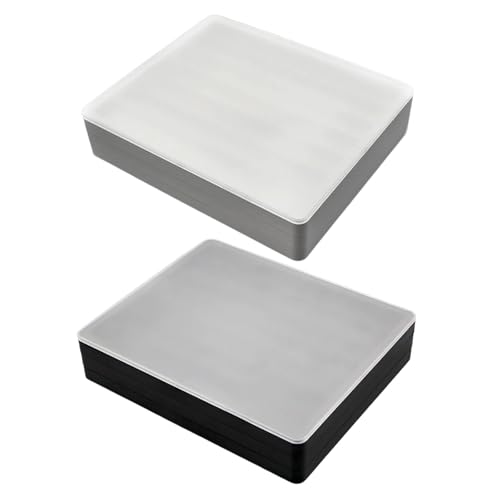 Layer Keycap Storage Box with Detachable Lid Permanent Polystyrene Planner Compact Plan for Mechanical Keyset Enthusiast - color: White
