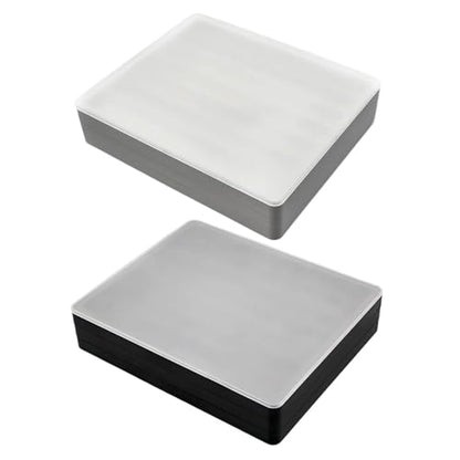 Layer Keycap Storage Box with Detachable Lid Permanent Polystyrene Planner Compact Plan for Mechanical Keyset Enthusiast - color: White