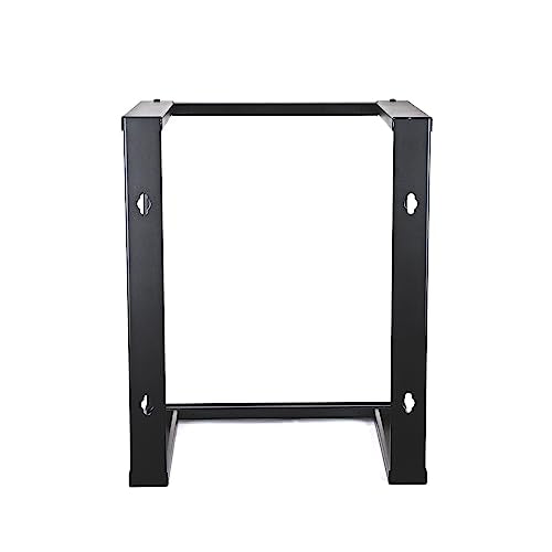 AEONS 12U Open Frame Wall Mount 19-Inch IT Network Server A/V Equipment Rack 16" Depth 12-24 Threaded 2-Post Mounting, Black - style: 12U-16"D