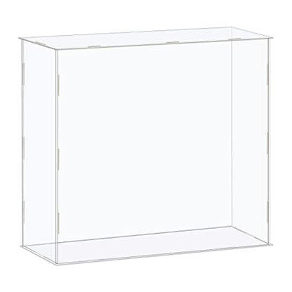 MECCANIXITY Acrylic Display Case Box Clear Dustproof Protection Showcase 14.1x4.3x12.2 Inch for Collectibles Display - size: 14.1x4.3x12.2 Inch