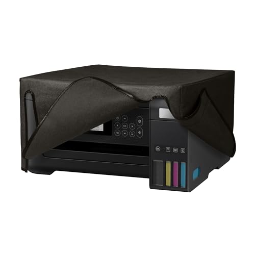 kwmobile Dust Cover Compatible with Epson EcoTank ET-2850 / EcoTank ET-2856 - Printer Case - Fabric Protector Cover - Dark Grey
