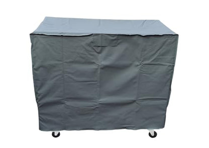 Waterproof 80 Qt Rolling Cooler Cart Cover Fits Most Patio Ice Chest Party Cooler Upto 34L x 20W x 32H inch-Grey - color: Grey, size: 34L x 20W x 32H inch