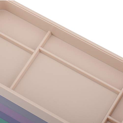 Watch Part Storage Box Watch Parts Keeper, 5 Layers Watch Accessories Organiser Case, Watch Parts Storage Box Watch Tools Storage Container Watchmaker Repair Tool Set(Rectangle)