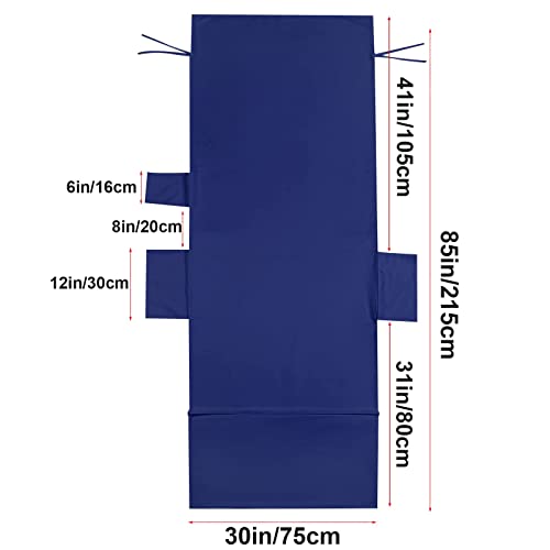 VOCOOL Lounge Chair Cover Microfiber Beach Chair Cover Towel with Pockets | Soft Absorbent Quick Dry, Chaise Lounger Towel Cover, for Outdoor Sunbathing Garden Courtyard Hotel, 85 x 30 inch, Dark Blue - color: Dark Blue