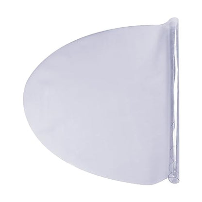 VEVOR Clear Table Cover Protector, 48 inch/1230 mm Round Table Cover, 1.5 mm Thick PVC Plastic Tablecloth, Waterproof Desktop Protector for Writing Desk, Coffee Table, Dining Room Table - size: 48" (Round)