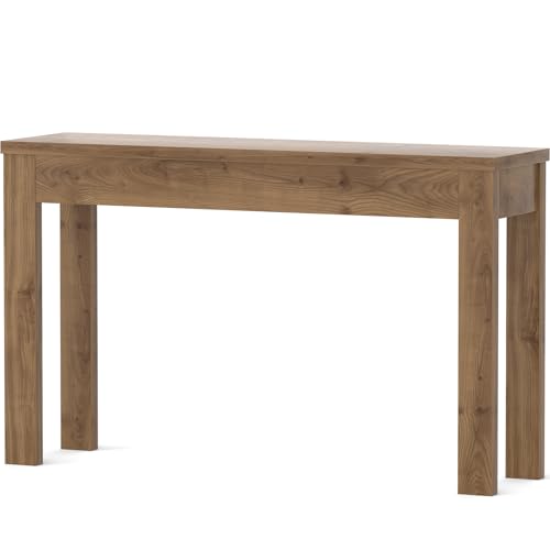 Armocity Console Table, 47" Farmhouse Wood Entryway Table, Sofa Tables Narrow Long Behind Couch, Entry Table for Entrance, Hallway, Living Room, Brown Oak - color: Brown Oak, size: 47"