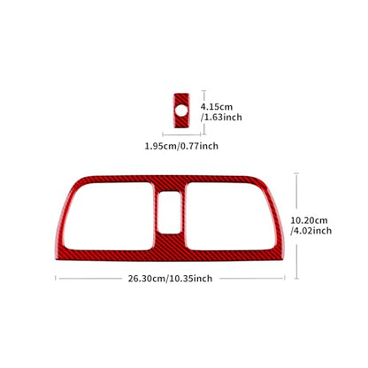 AIRSPEED for Subaru Impreza 2005 2006 2007 Center Air Vent Outlet Frame Cover Carbon Fiber Center Console Interior Trim Accessories, Red - color: Center Air Vent Red