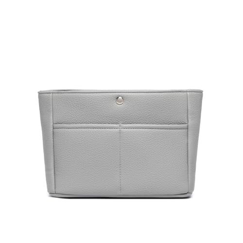 YONEBN waterproof Storage Bag Lightweight Large Capacity nylon Bag Inner Bag Handbag Organizer - color: Pu/Shark Gray